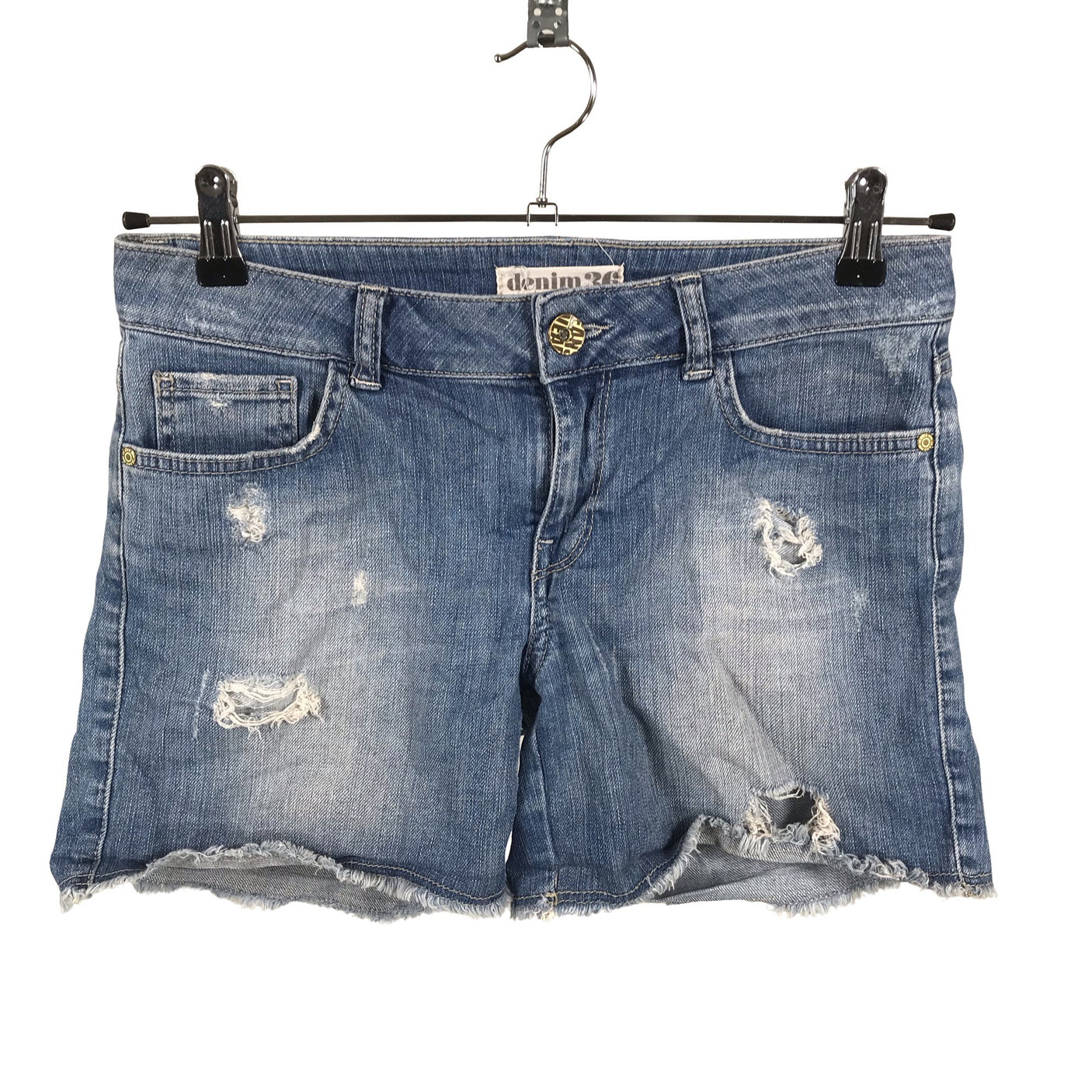 Unisex Lindex - Teksast lühikesed püksid, suurus 36 - Sinine (1)