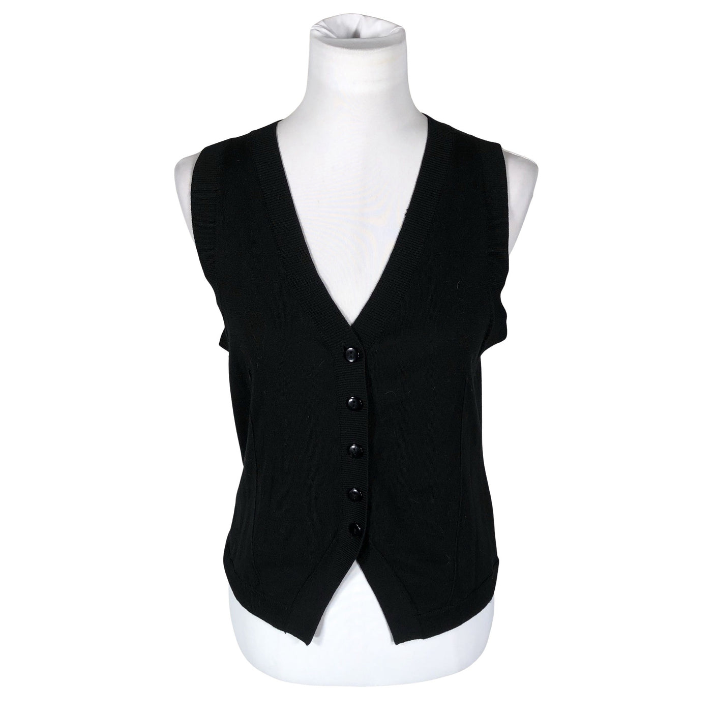 Unisex Ril's - Kootud vest, suurus 38 - Must (1)