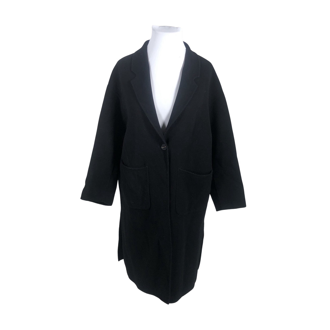 Unisex Nanso - Villane mantel, suurus 42 - Must (1)