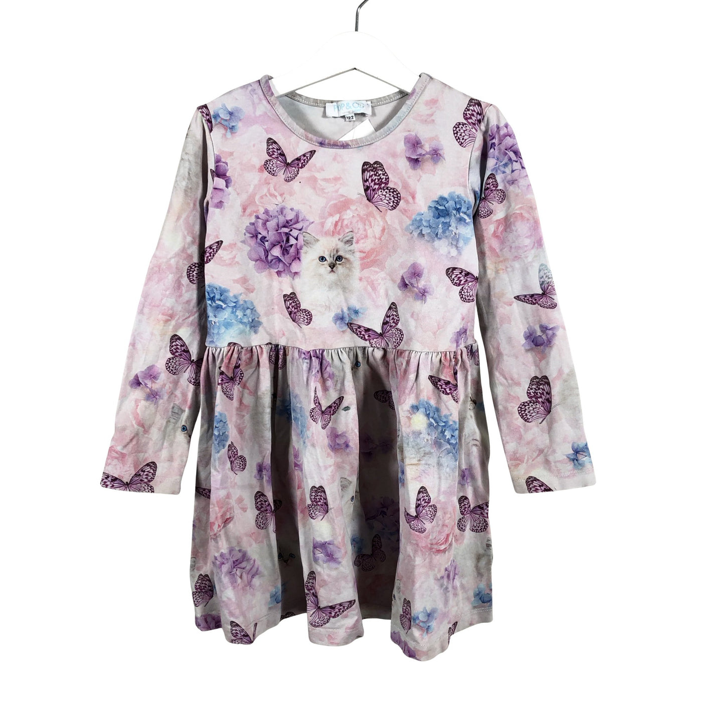 Unisex Pop & Co Helsinki - Trikotaažist kleit, suurus 116 - 122 - Heleroosa (1)