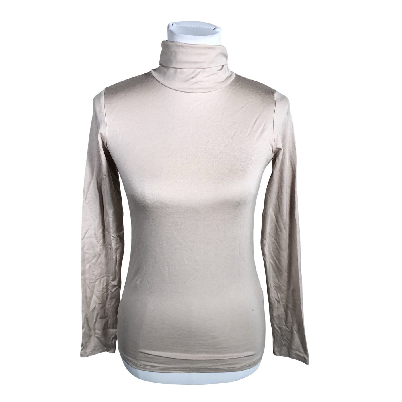 Unisex Essentials by Stockmann - Trikotaažist pluus, suurus 34 - Beige (1)