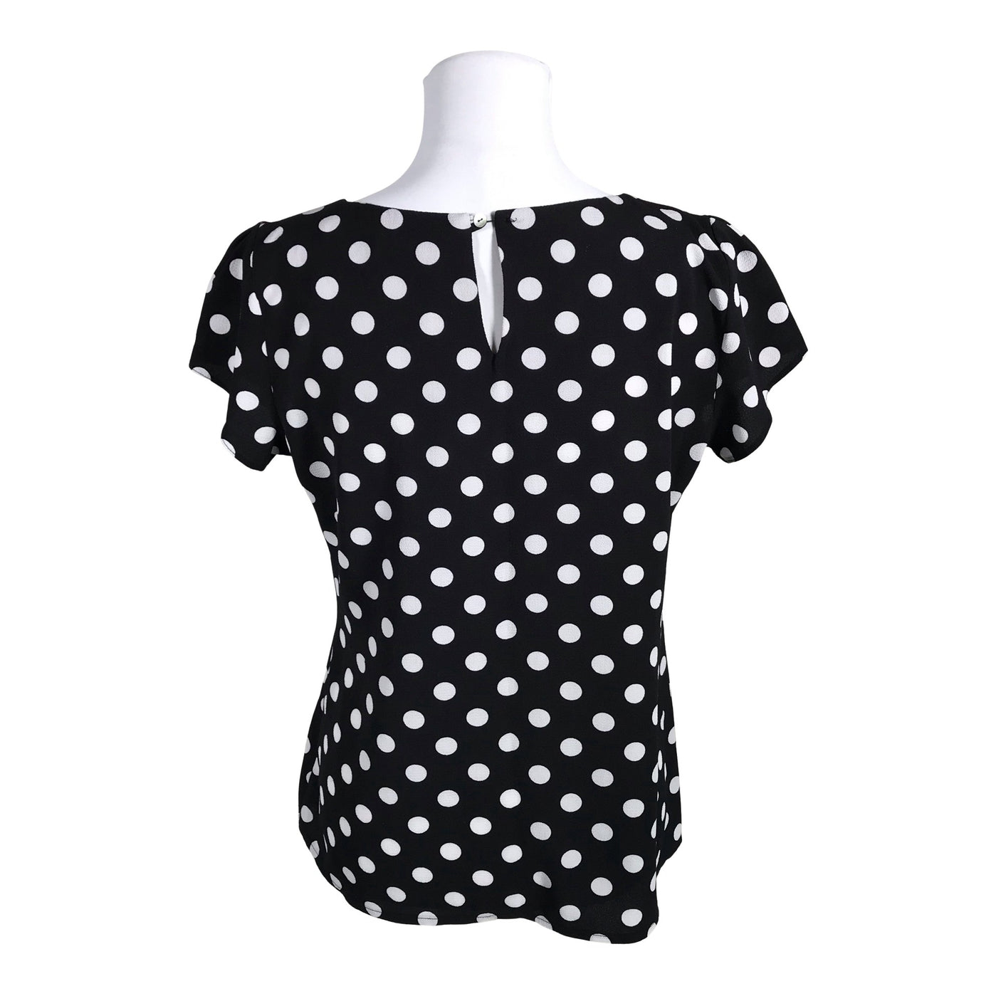 Unisex Wallis - Lühikeste käistega pluus, suurus 38 - Must (2)