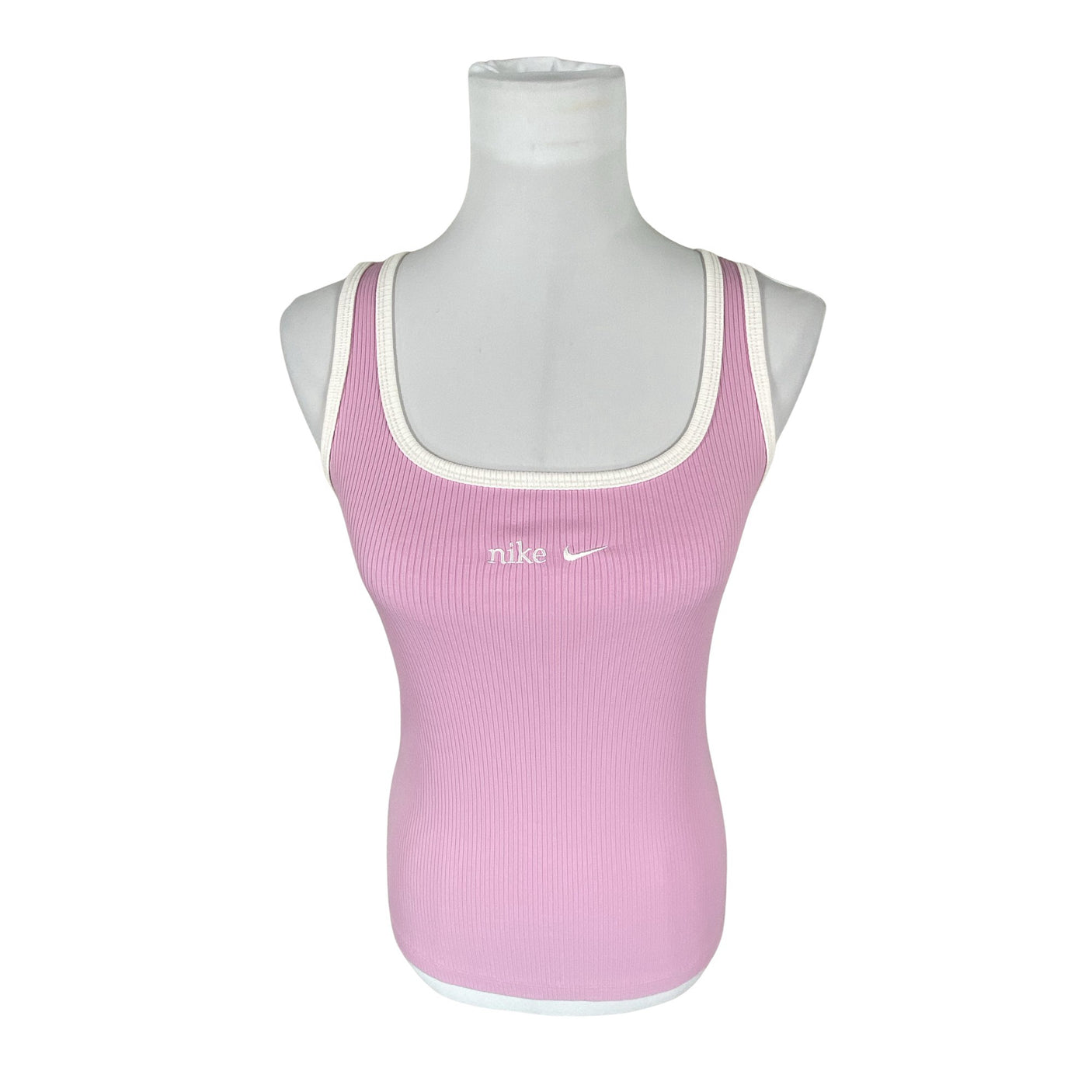 Unisex Nike - Trikotaažist topp, suurus 38 - Heleroosa (1)