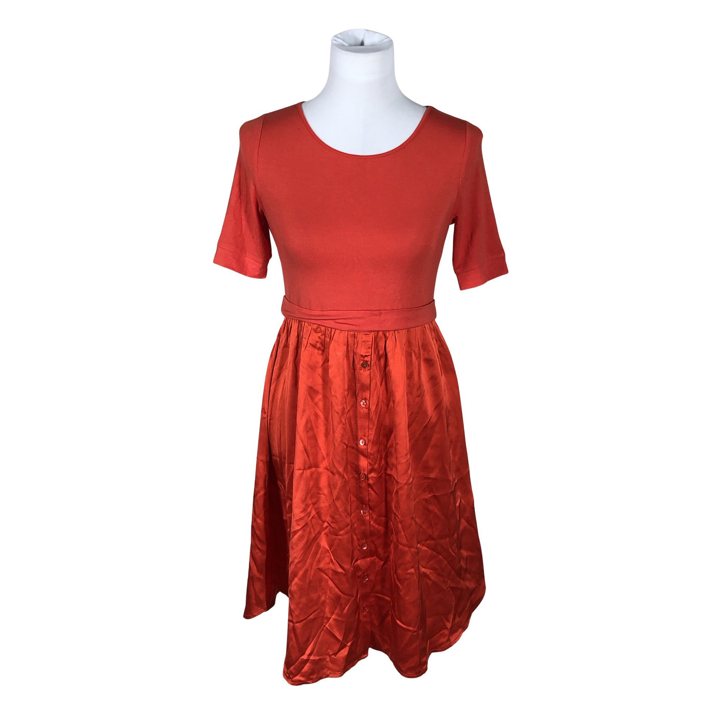 Unisex Ateliers de La Maille - Trikotaažist kleit, suurus 36 - Punane (1)