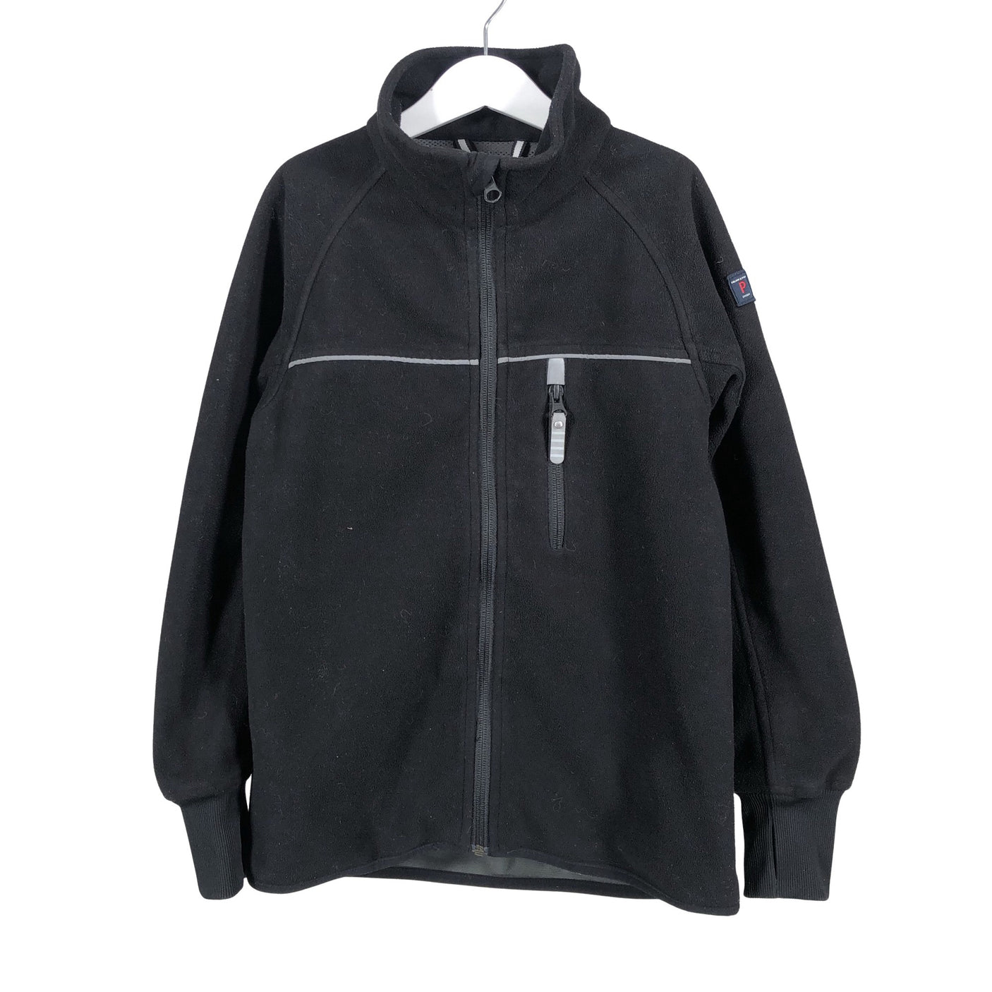 Unisex Polarn O. Pyret - Fliisjakk, suurus 134 - 140 - Must (1)