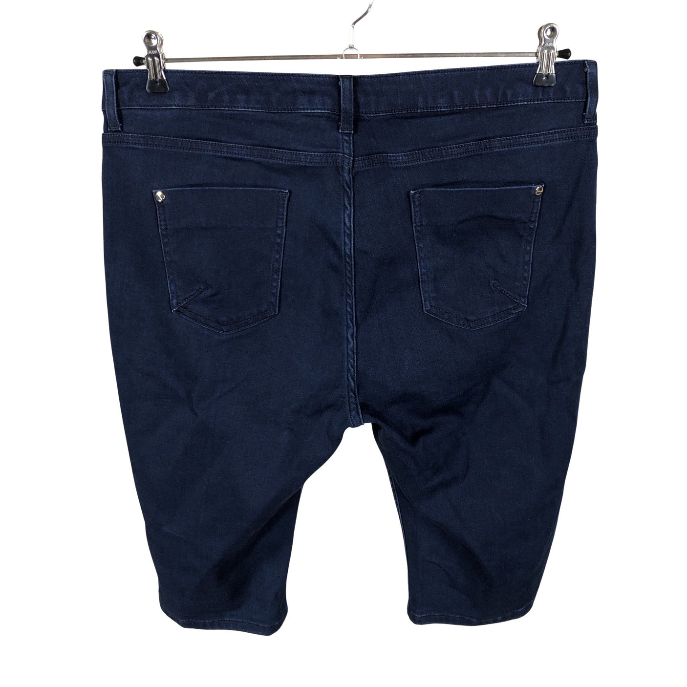 Unisex Per Una by Marks & Spencer - Teksast poolpikad püksid, suurus 46 - Sinine (2)