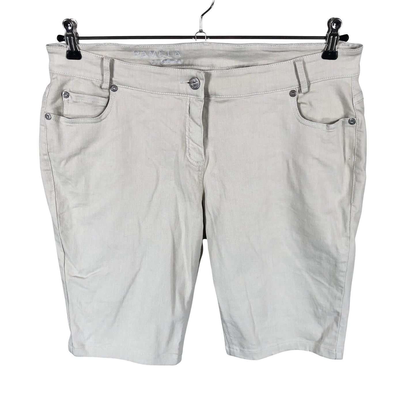 Unisex Pamela - Teksast lühikesed püksid, suurus 44 - Beige (1)