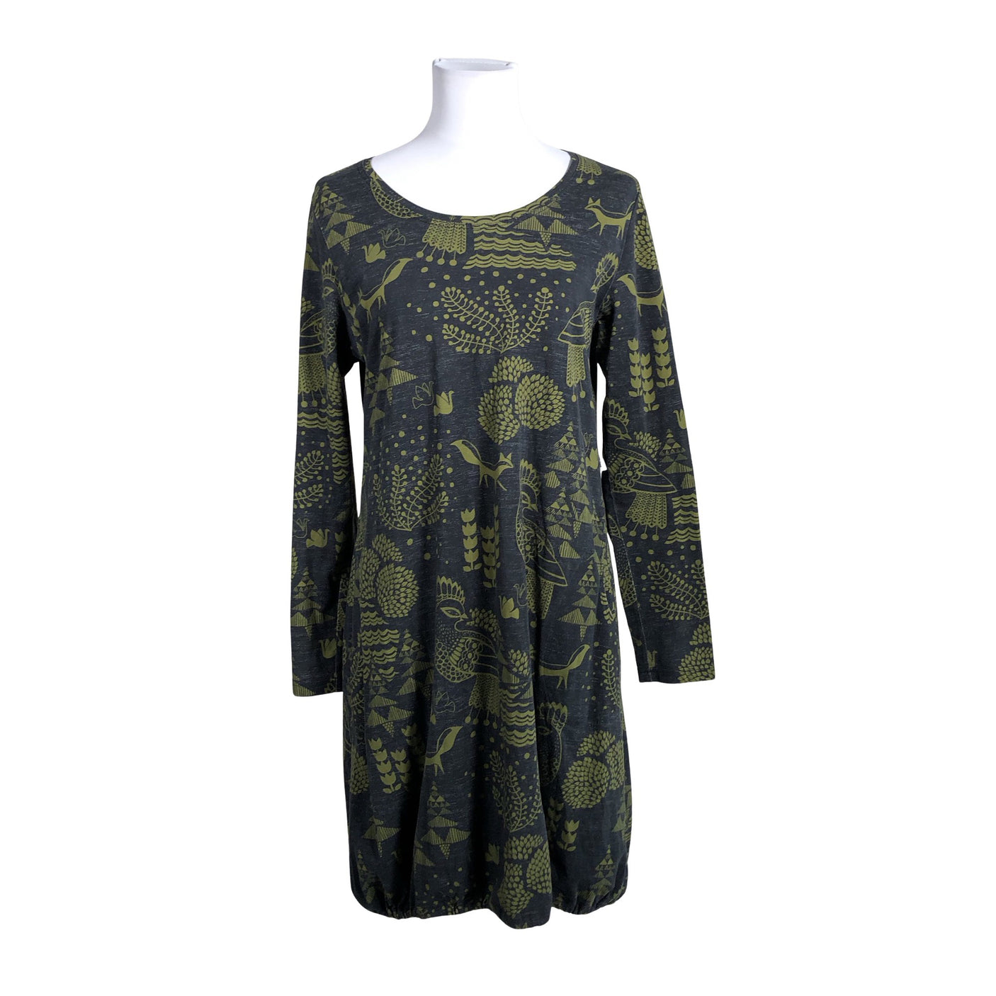 Unisex Taimi - Trikotaažist tuunika, suurus 40 - Hall (1)