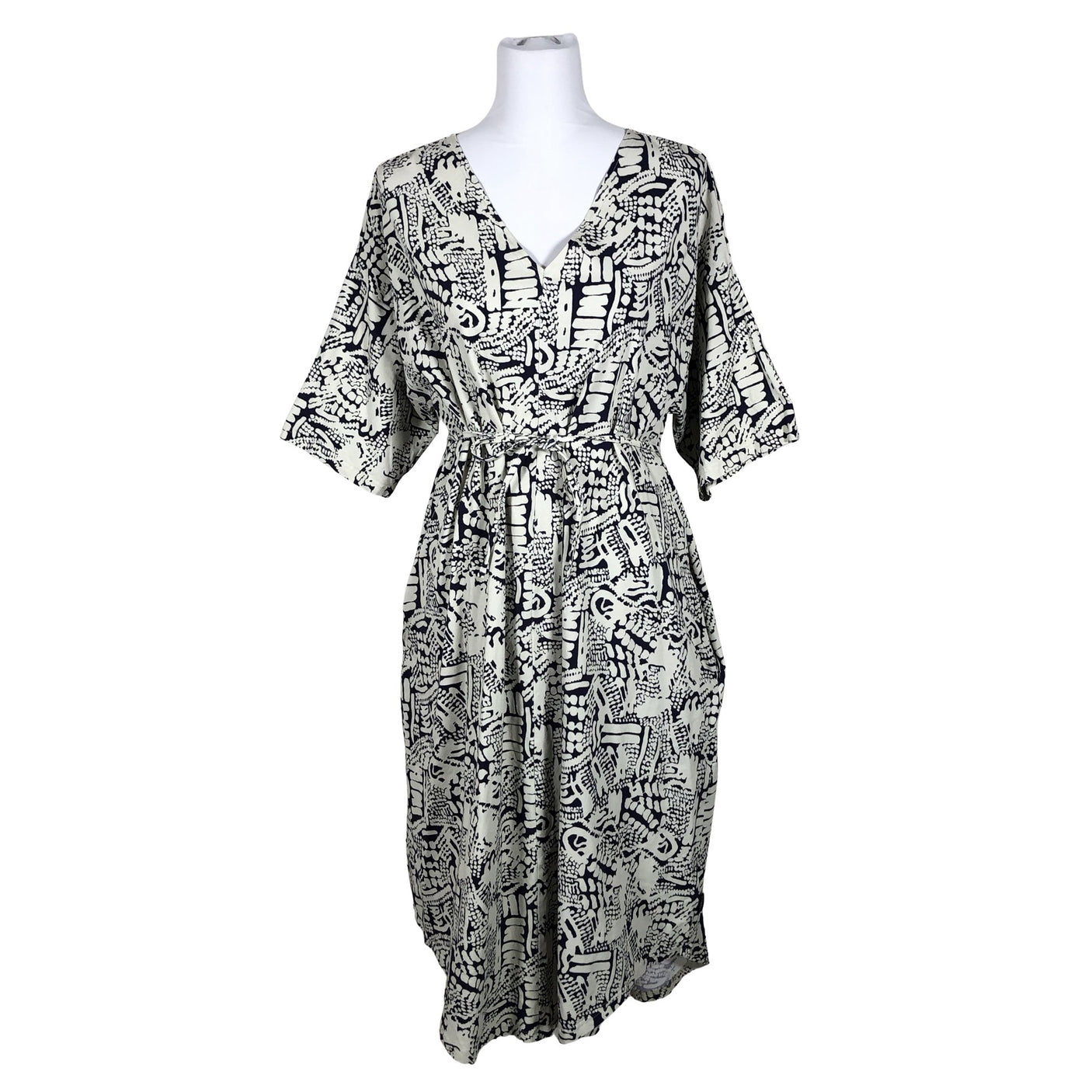 Unisex Aarrelabel - Trikotaažist kleit, suurus 40 - Sinine (3)