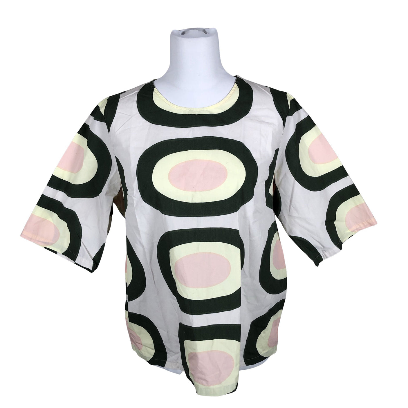 Unisex Marimekko - Lühikeste käistega pluus, suurus 42 - Roheline (1)