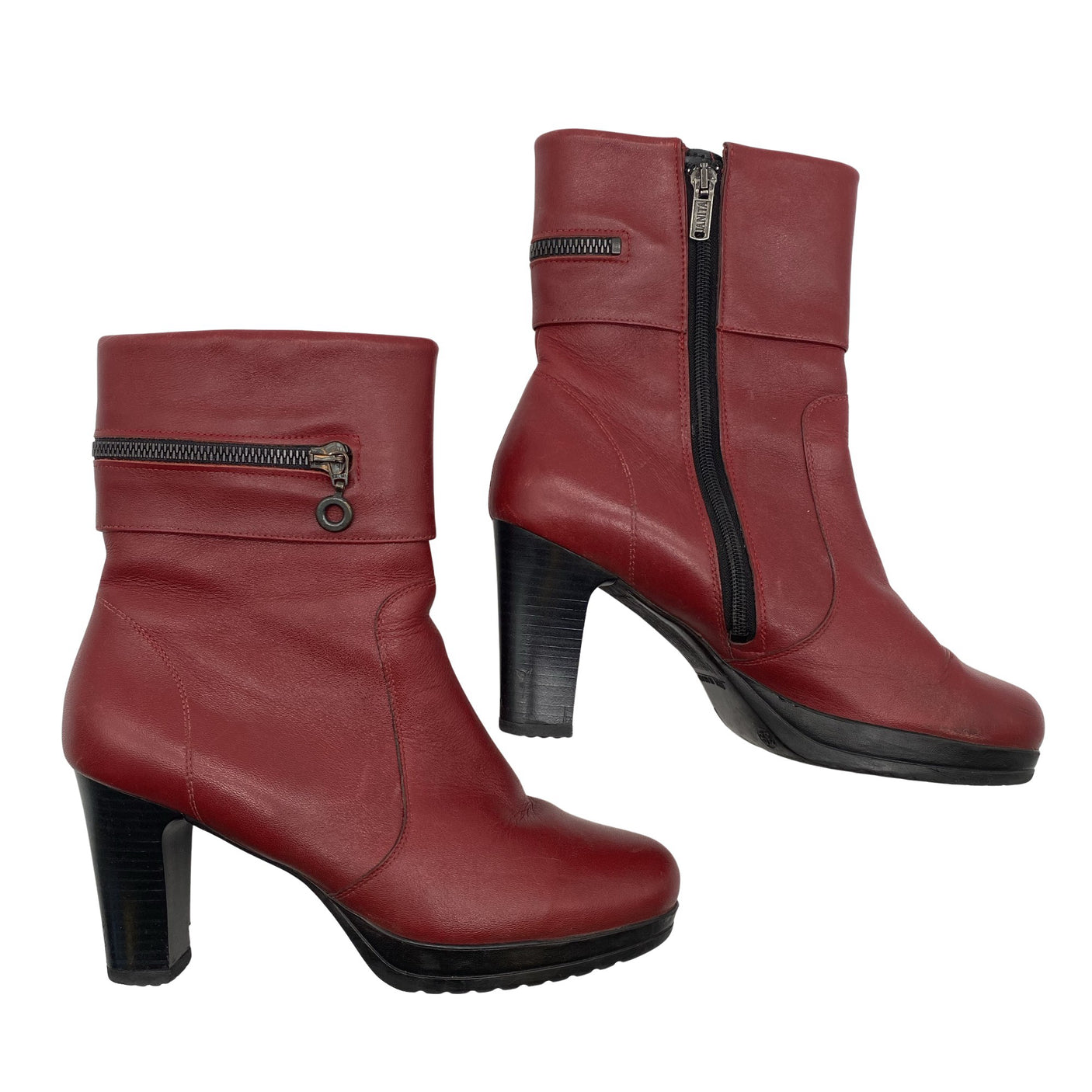 Unisex Janita - Poolsaapad, suurus 39 - Punane (1)