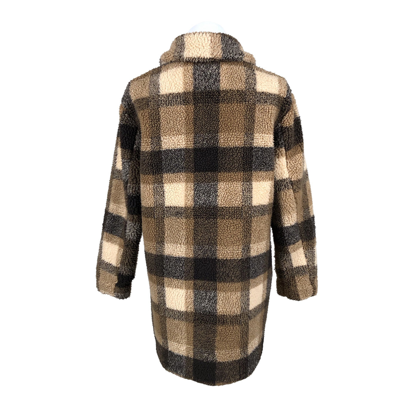 Unisex Esprit - Kunstkarusnahast mantel, suurus 36 - Pruun (2)