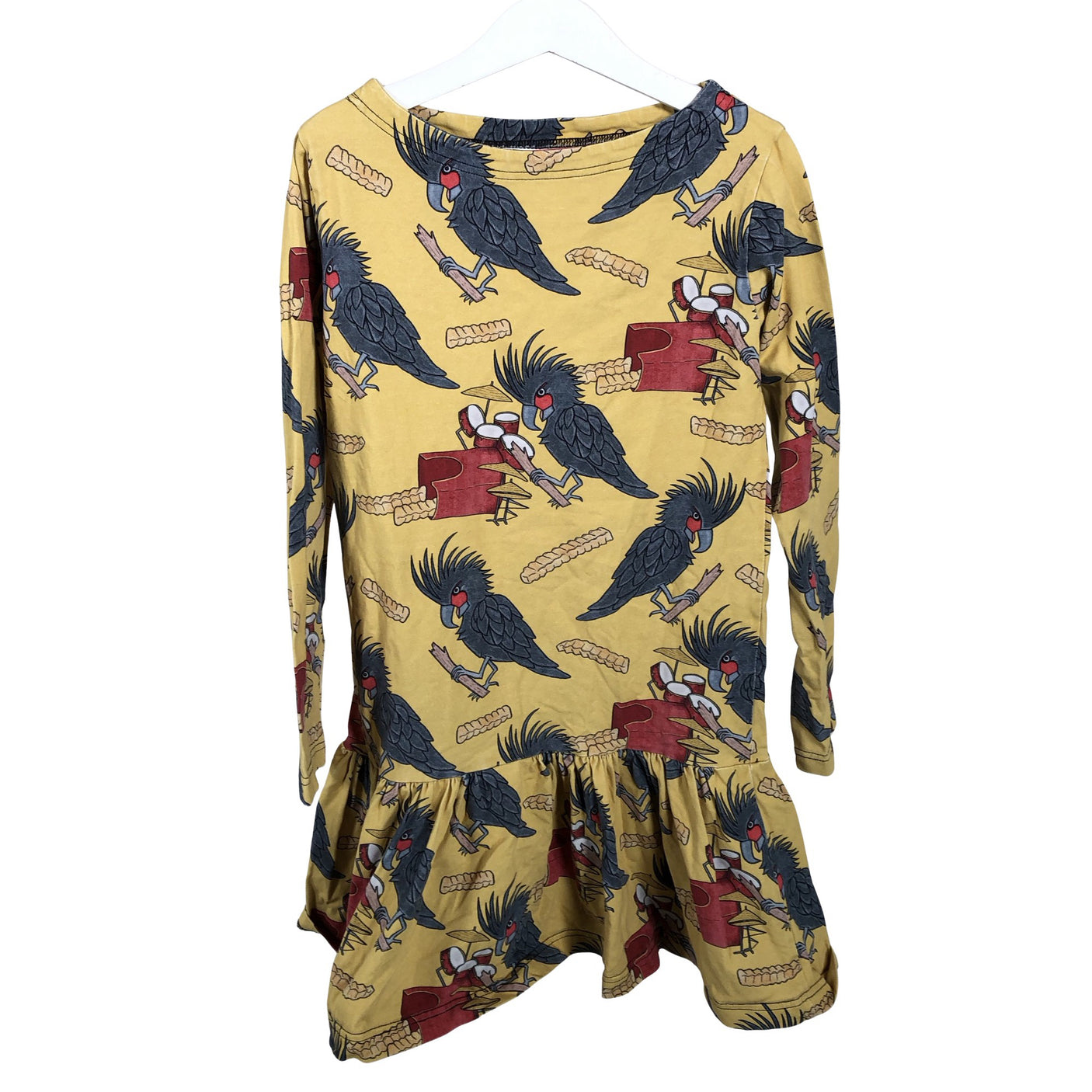 Unisex Handmade - Trikotaažist kleit, suurus 128 - 134 - Oranž (1)