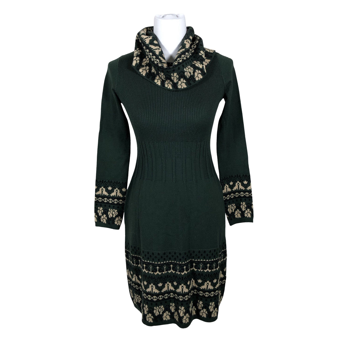 Unisex Derhy - Kootud kleit, suurus 36 - Roheline (2)