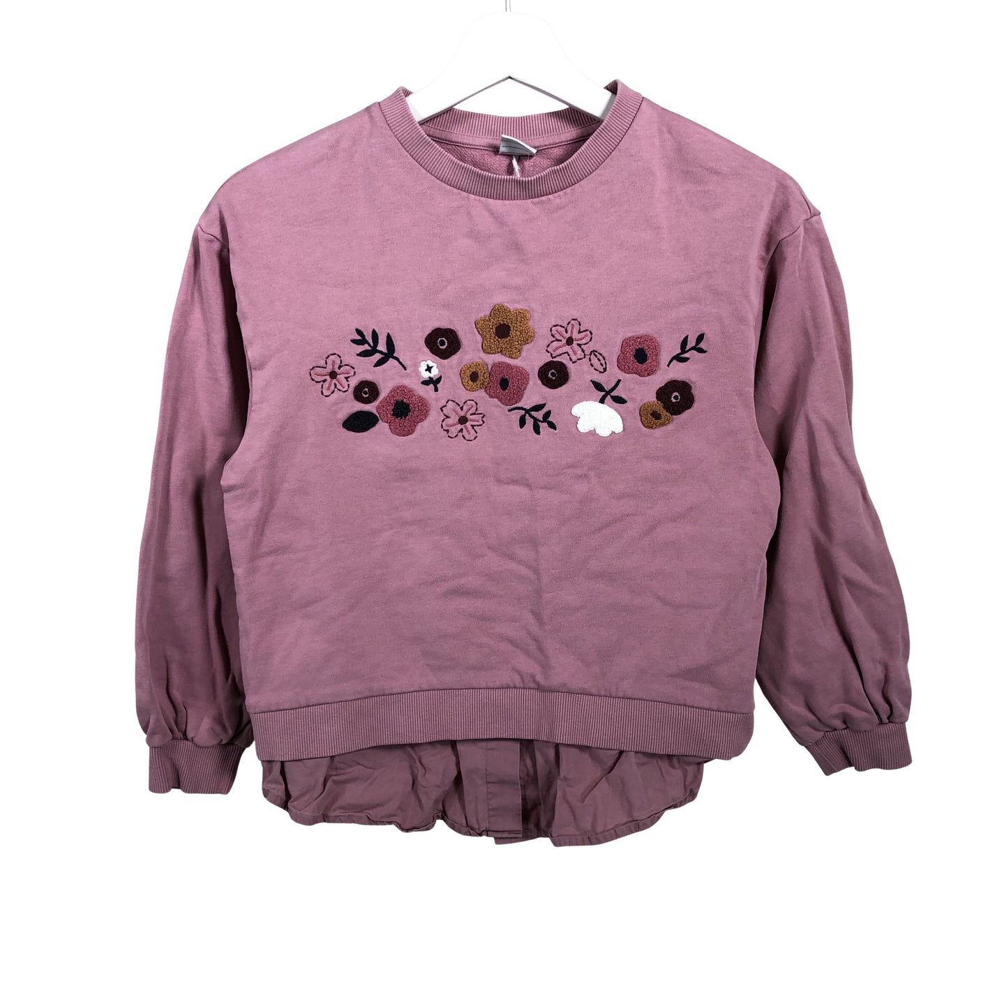 Unisex Polarn O. Pyret - Dressikangast pluus, suurus 134 - 140 - Heleroosa (1)