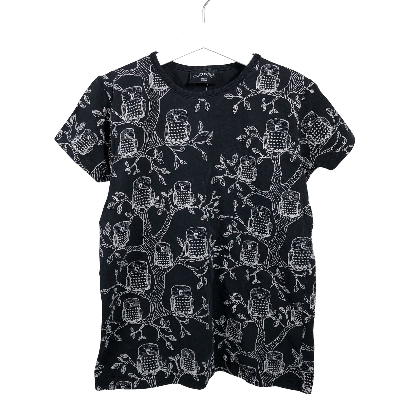 Unisex Aarrelabel - T-särk, suurus 146 - 152 - Must (1)