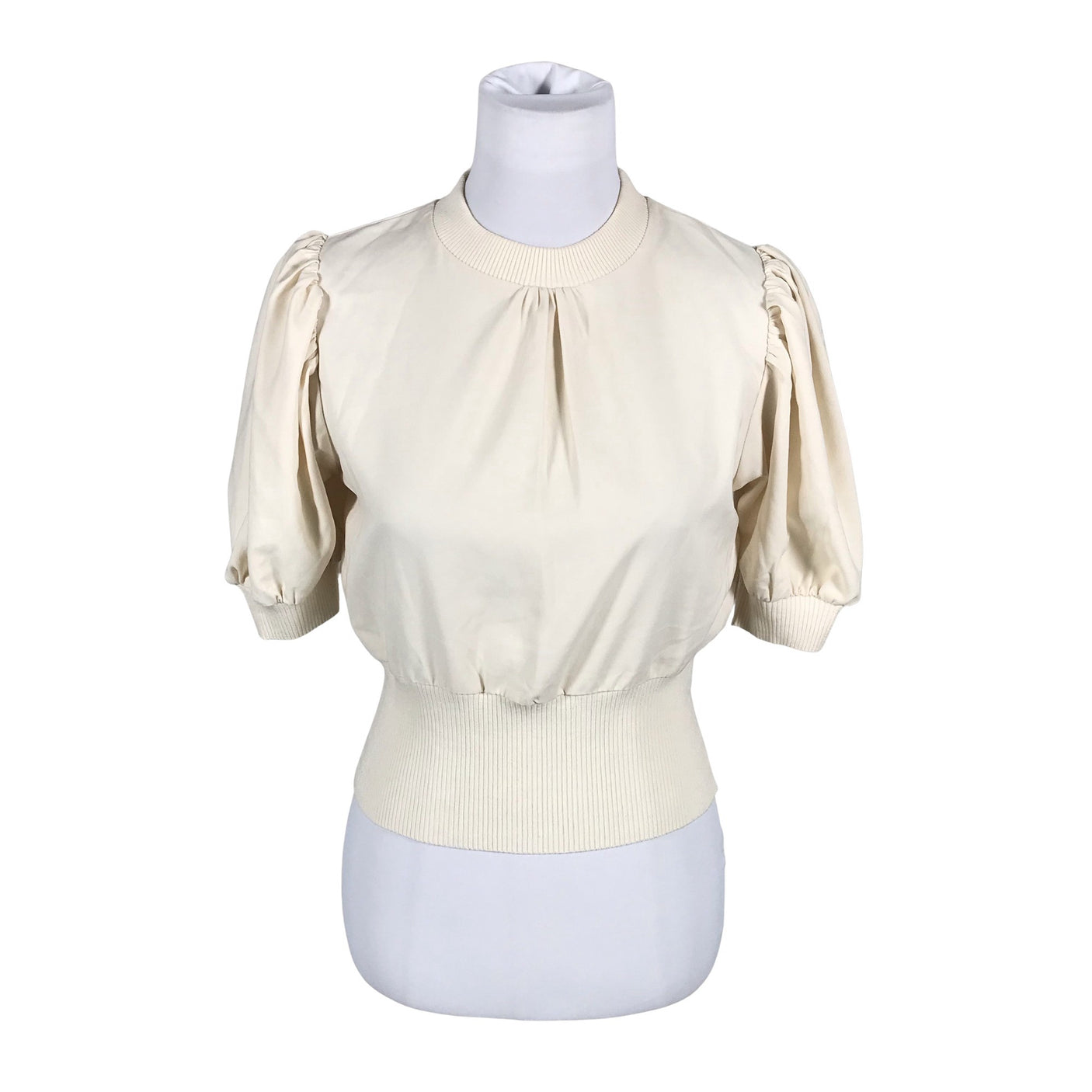 Unisex French Connection - Lühikeste käistega pluus, suurus 34 - Looduslik valge (1)