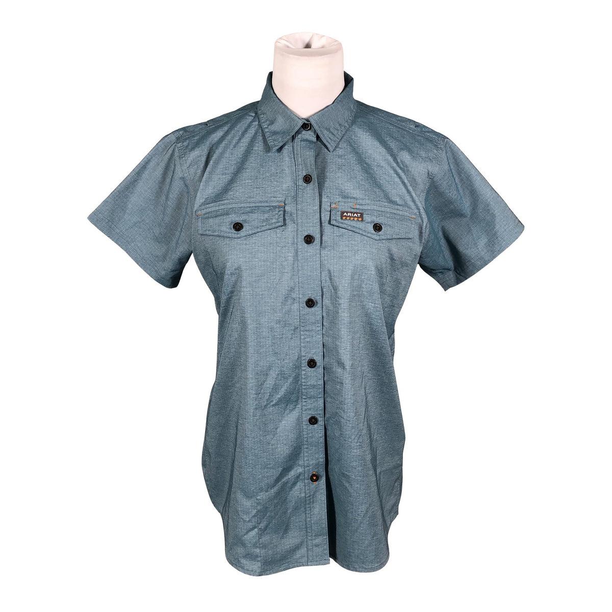 Unisex Ariat - Lühikeste käistega pluus, suurus 46 - Helesinine (1)