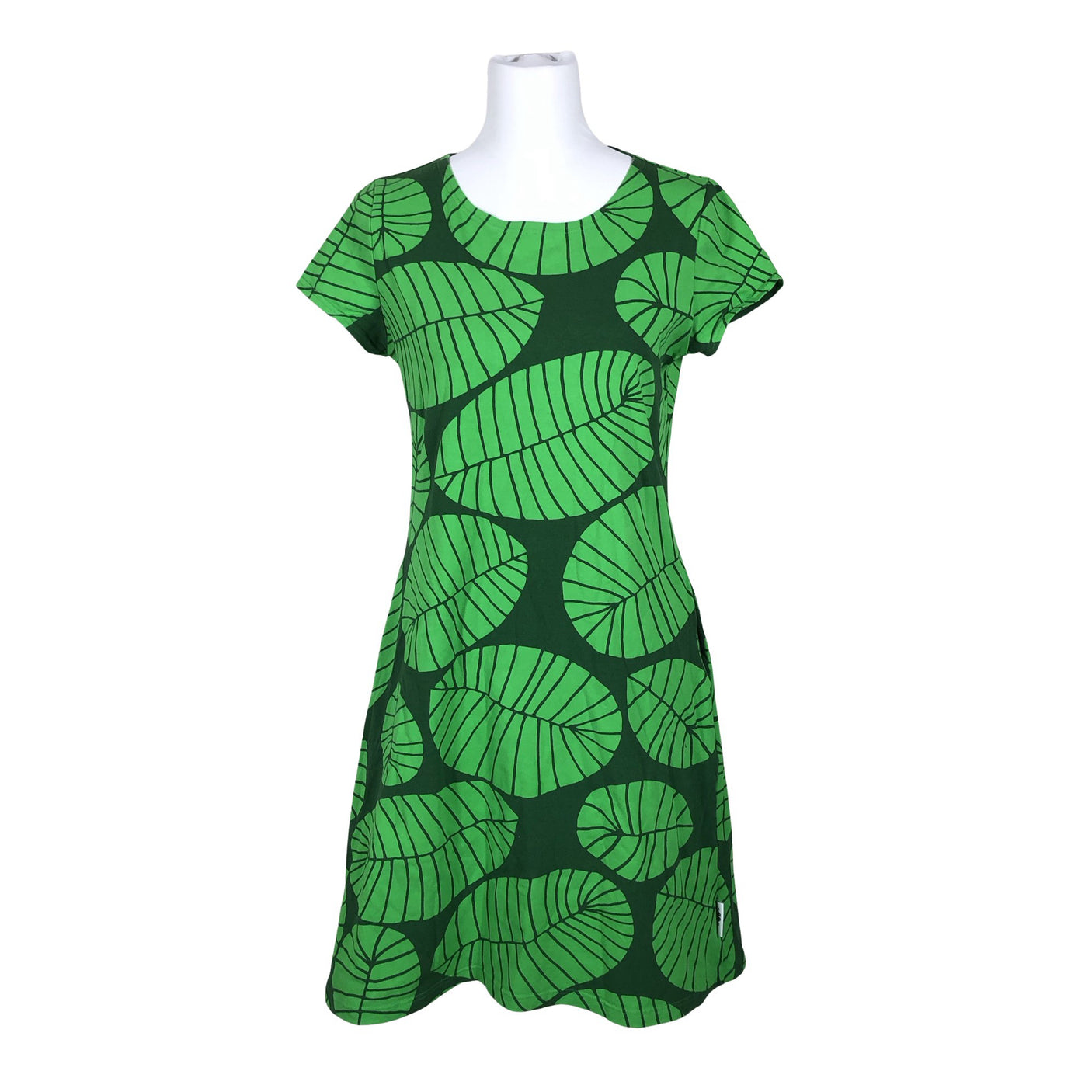 Unisex PaaPii - Trikotaažist kleit, suurus 38 - Roheline (2)