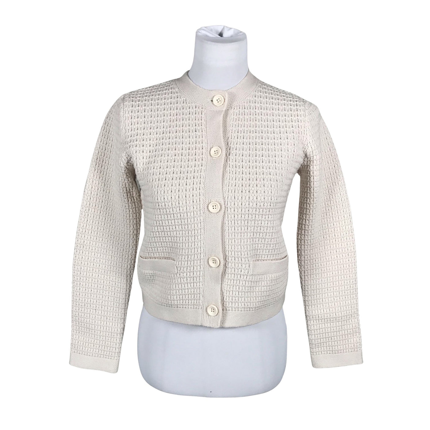 Unisex Uniqlo - Kardigan, suurus 34 - Looduslik valge (1)