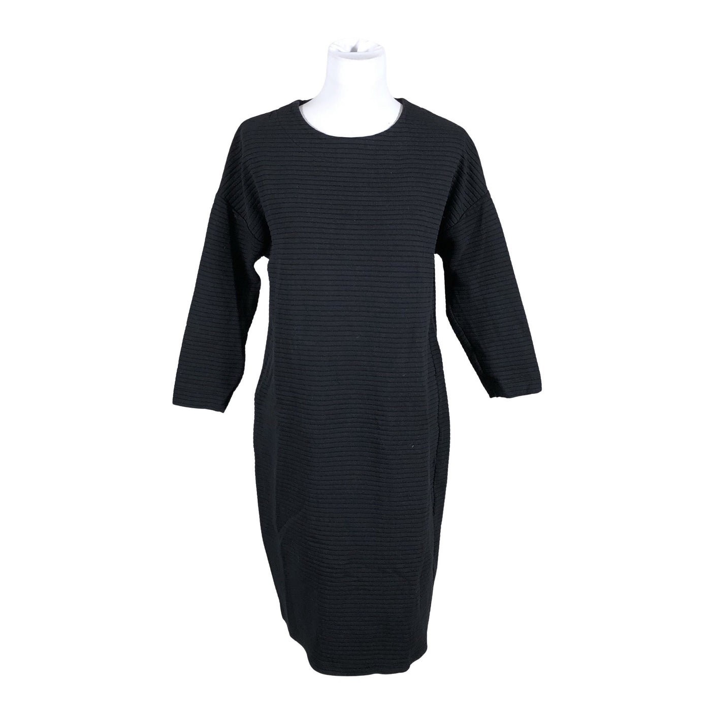 Unisex Puuvillatehdas - Trikotaažist kleit, suurus 38 - Must (1)