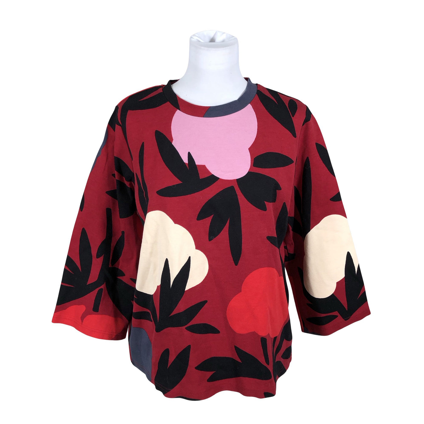 Unisex Nanso - Trikotaažist pluus, suurus 40 - Veinipunane (1)