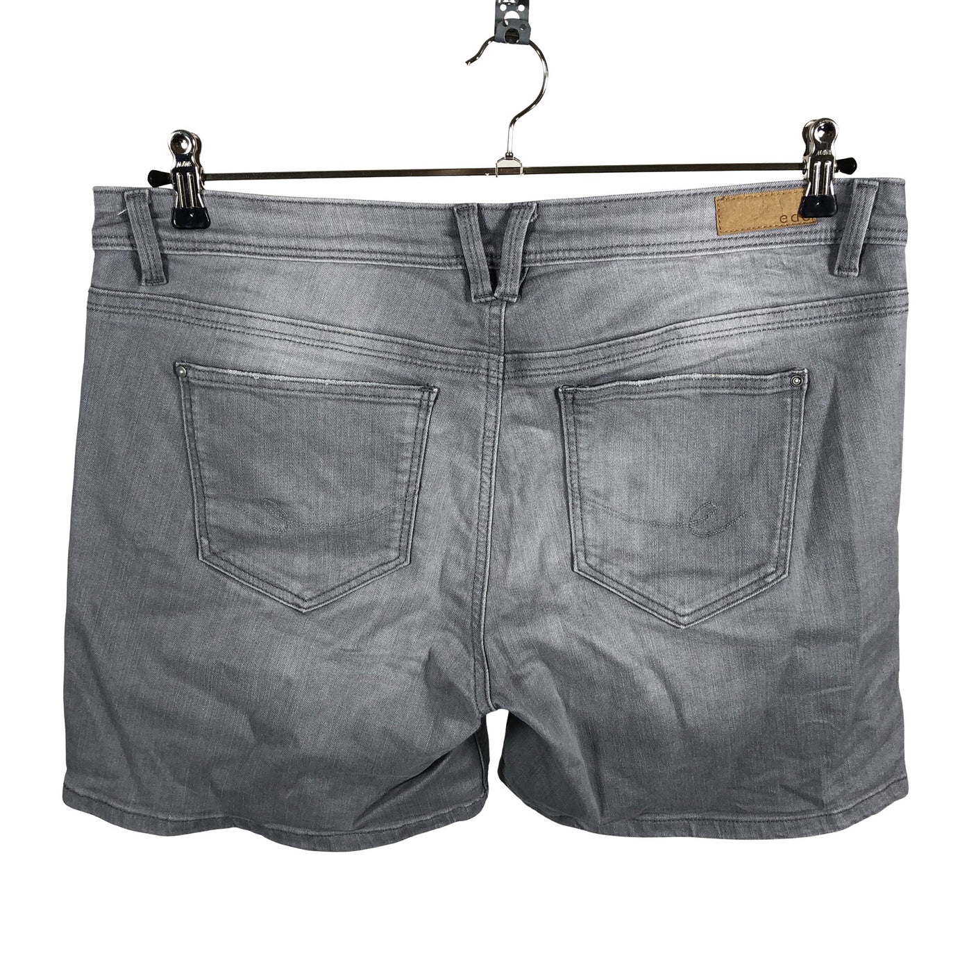 Unisex Esprit - Teksast lühikesed püksid, suurus W33 - Hall (5)