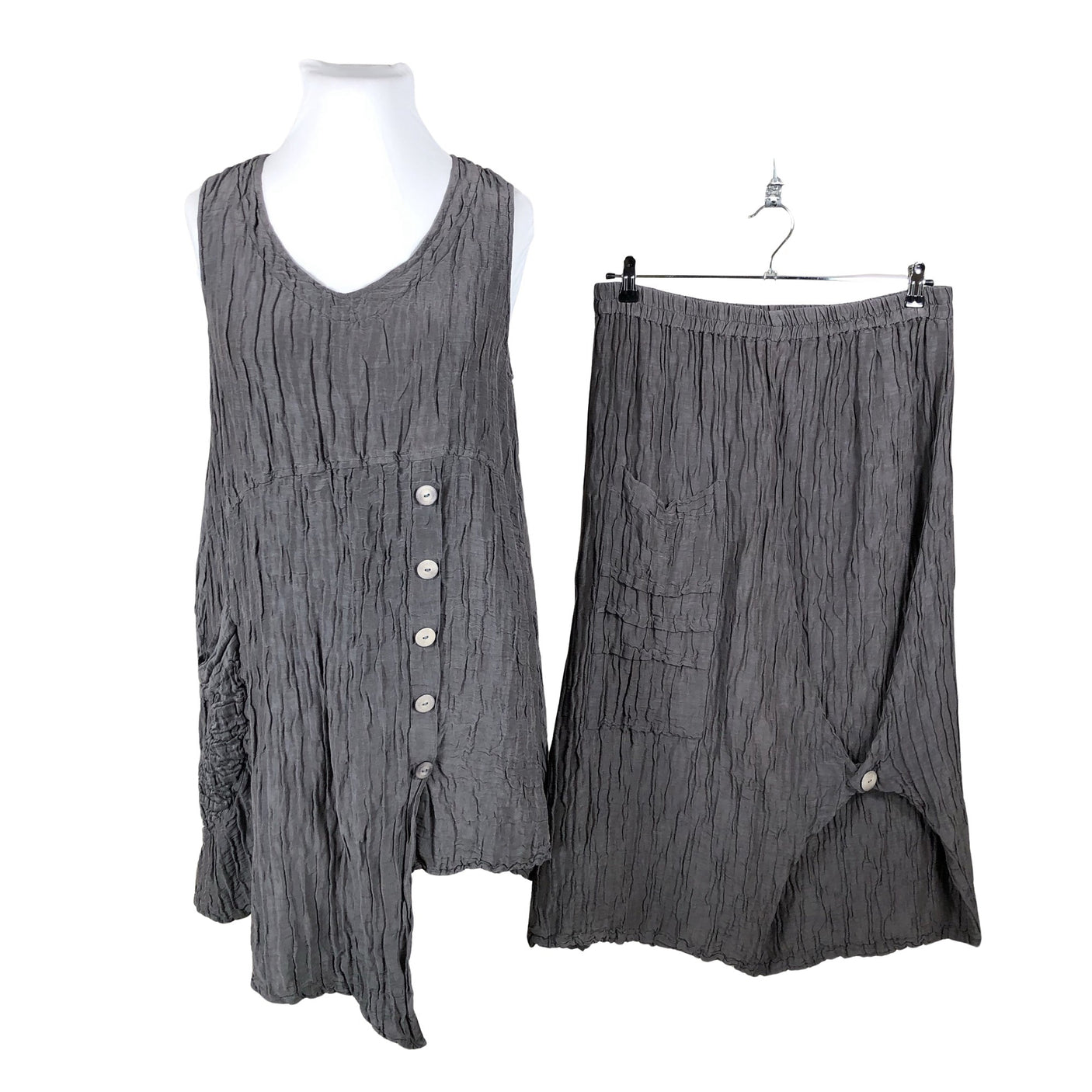 Unisex Grizas - Mitteveniv tuunika, suurus 40 - Hall (1)