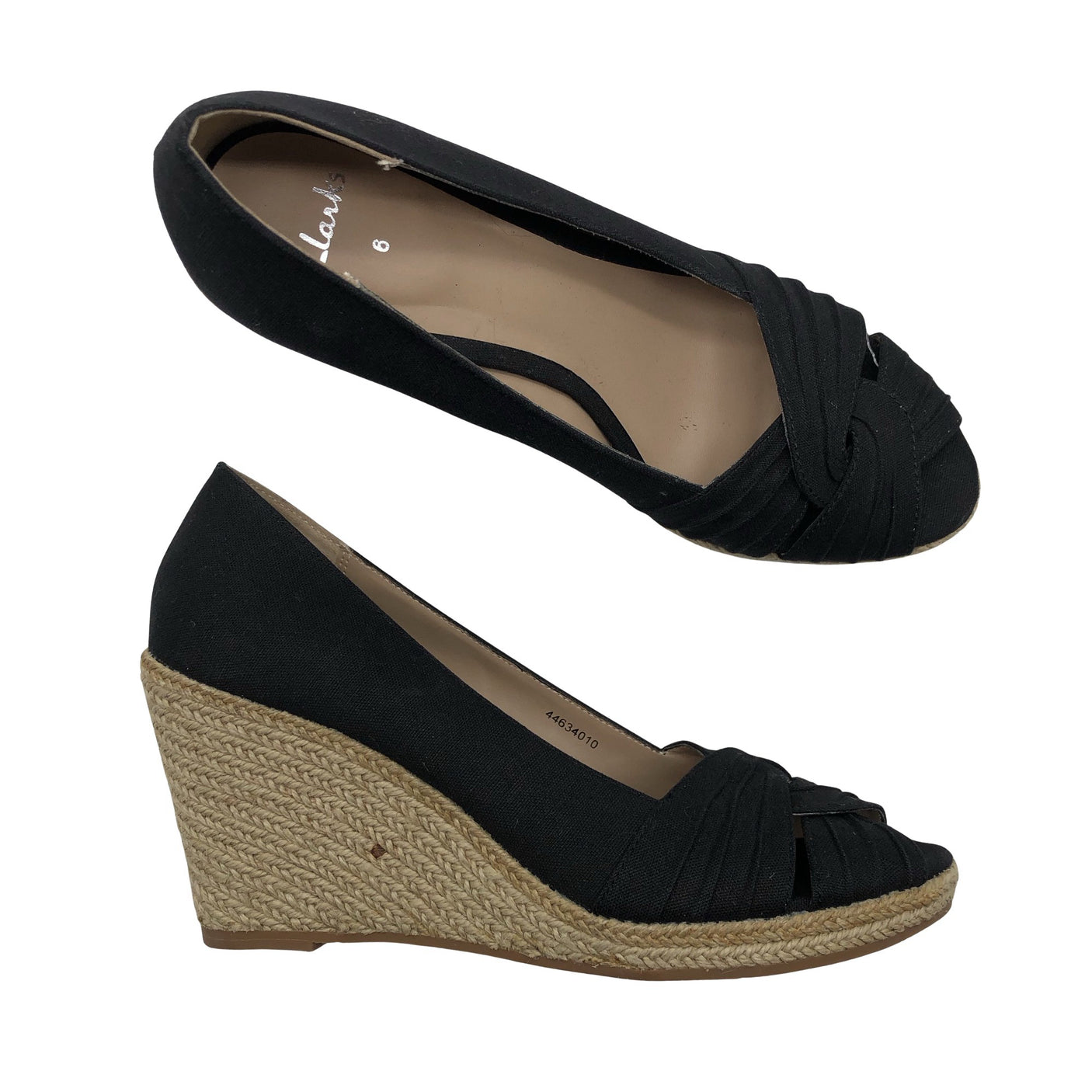 Unisex Clarks - Lahtise ninaga kontsakingad, suurus 39 - Must (1)