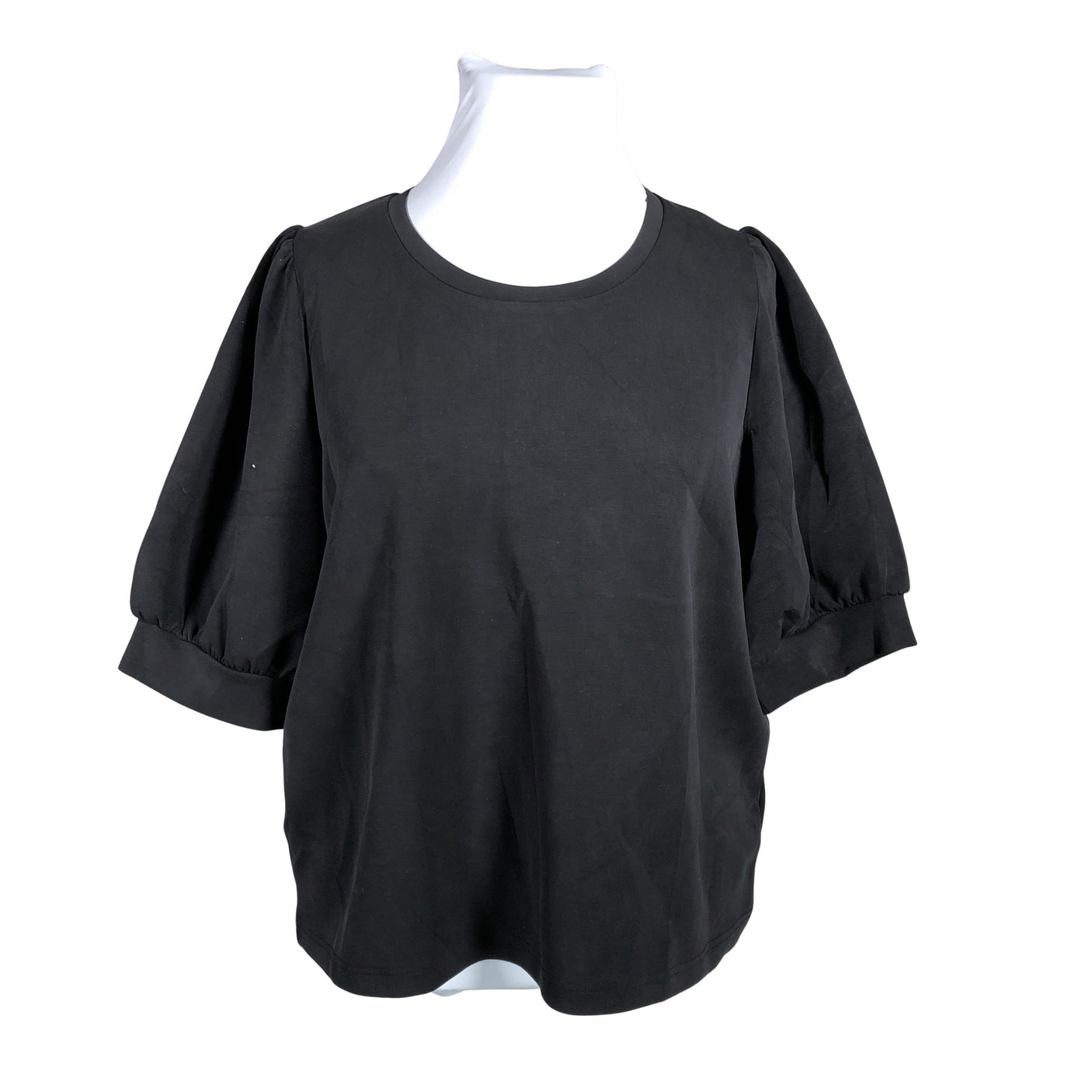 Unisex Noom - Lühikeste käistega pluus, suurus 46 - Must (1)