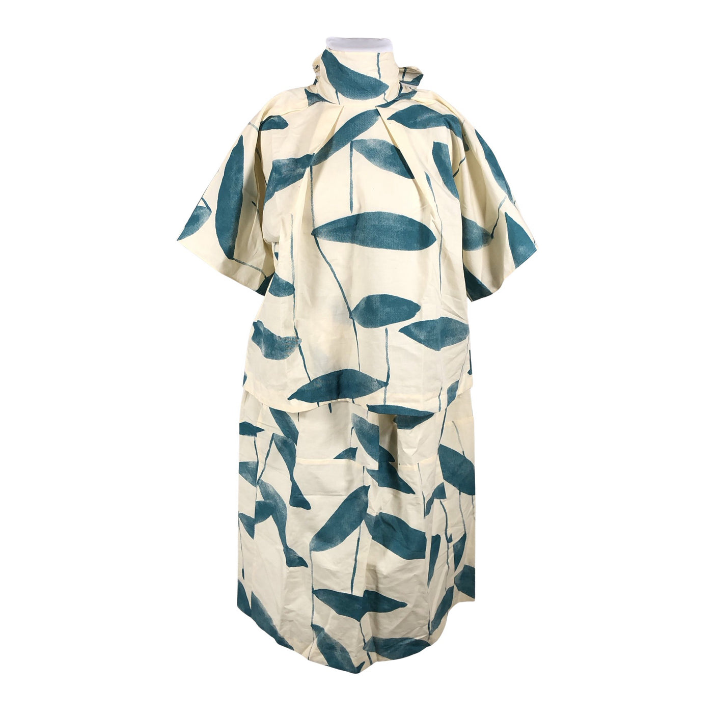 Unisex Marimekko - Lühikeste käistega pluus, suurus 44 - Roheline (1)