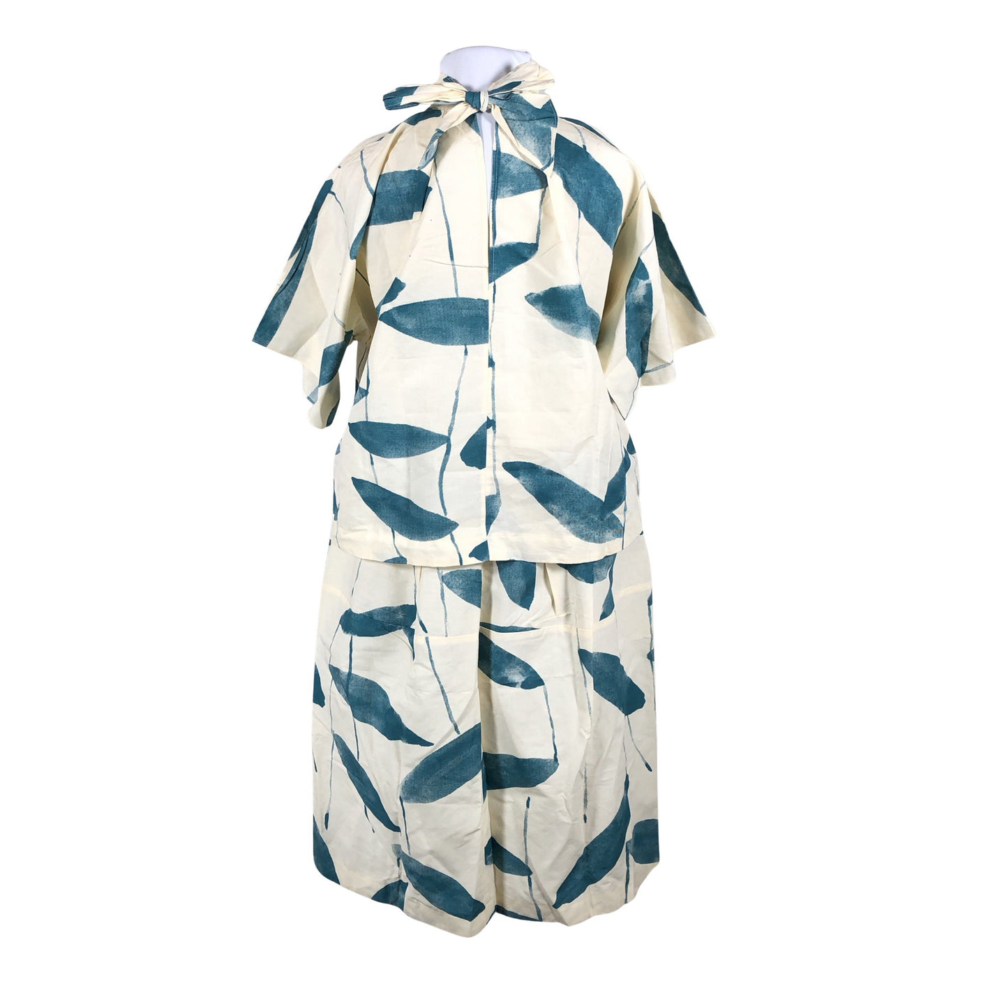 Unisex Marimekko - Lühikeste käistega pluus, suurus 44 - Roheline (3)