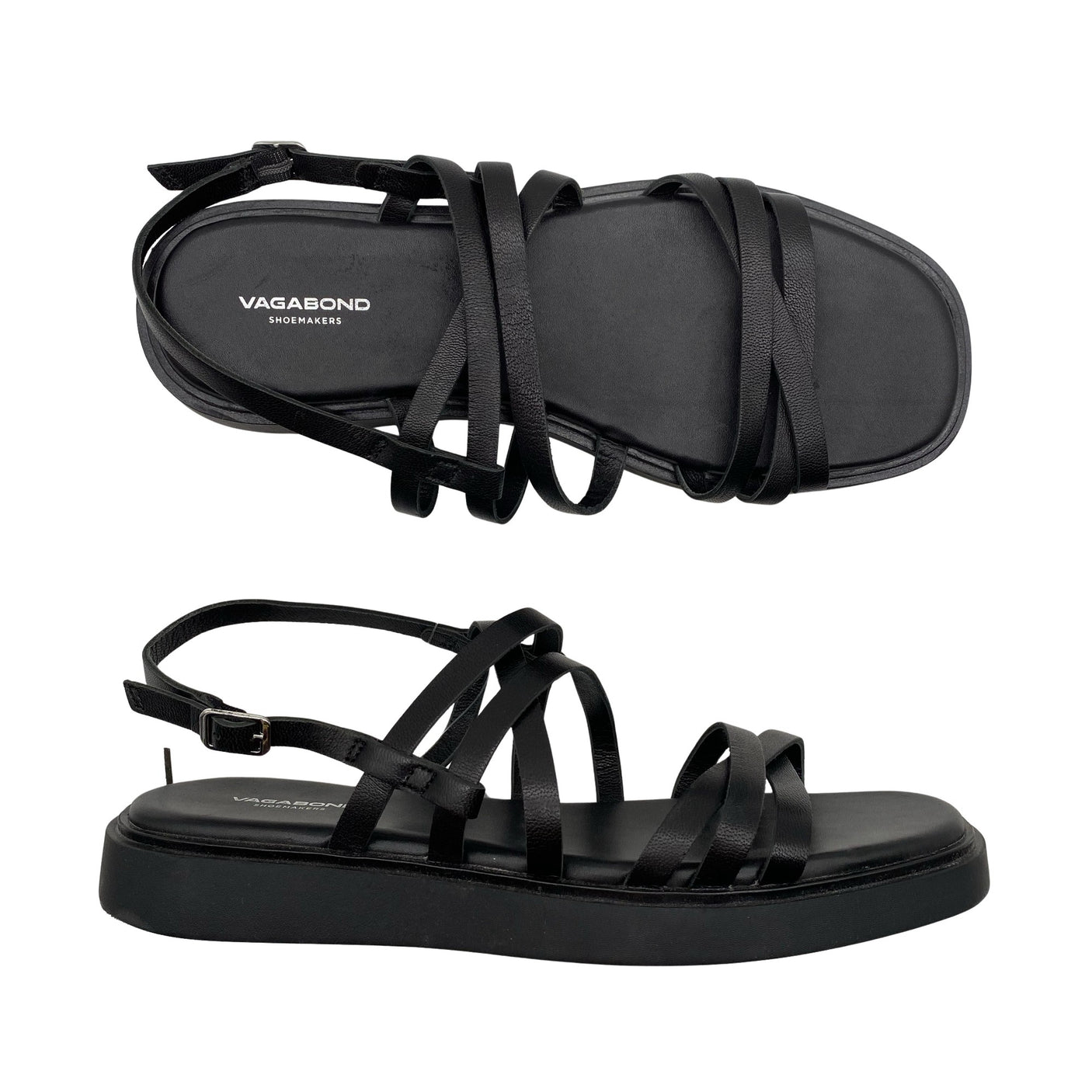 Unisex Vagabond - Rihmikud, suurus 40 - Must (1)