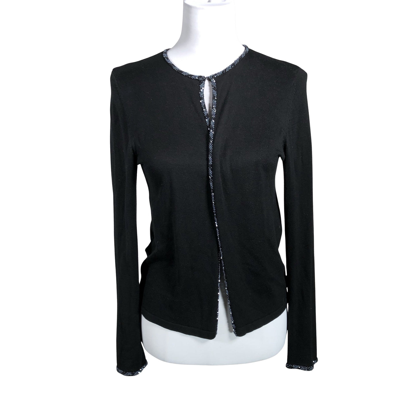 Unisex August Silk - Kardigan, suurus 36 - Must (1)