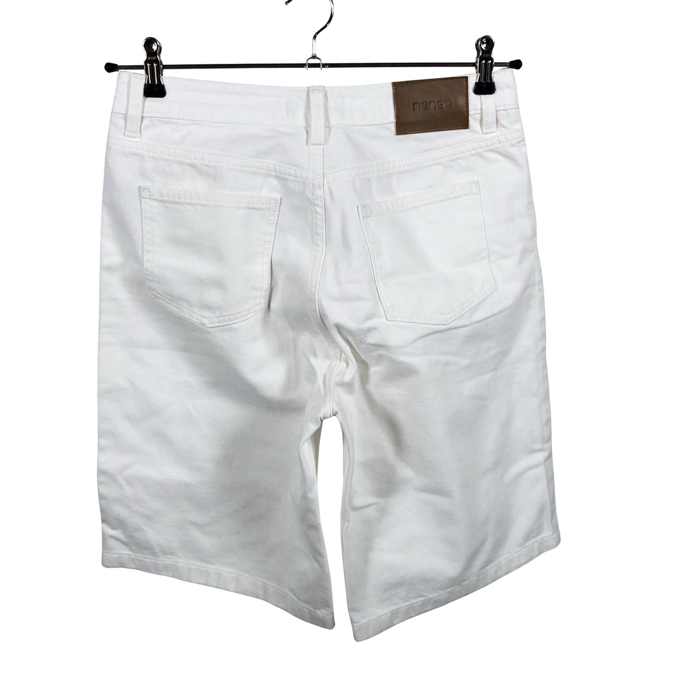 Unisex Nanso - Teksast lühikesed püksid, suurus 36 - Valge (3)