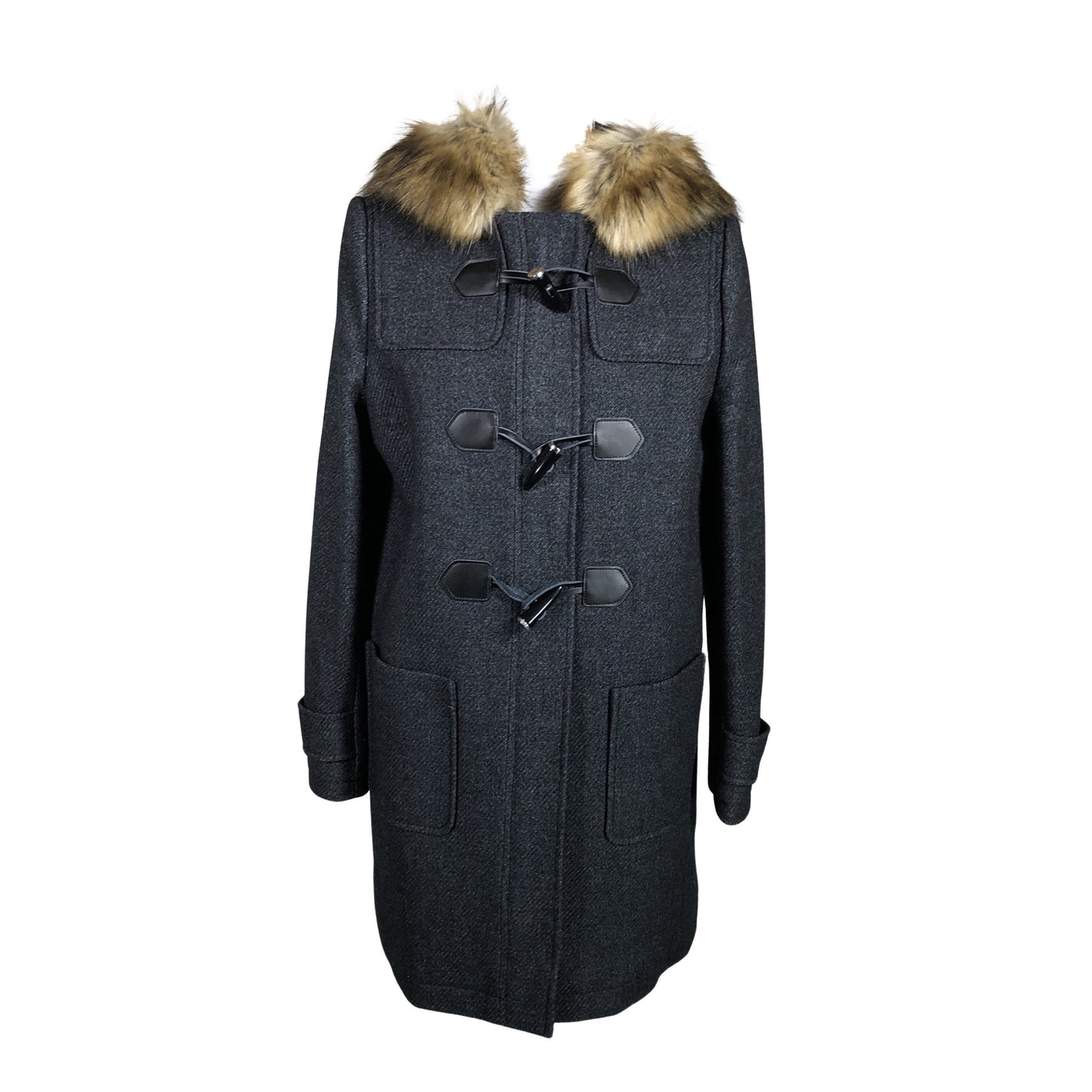 Unisex Naf Naf - Villane mantel, suurus 40 - Hall (1)
