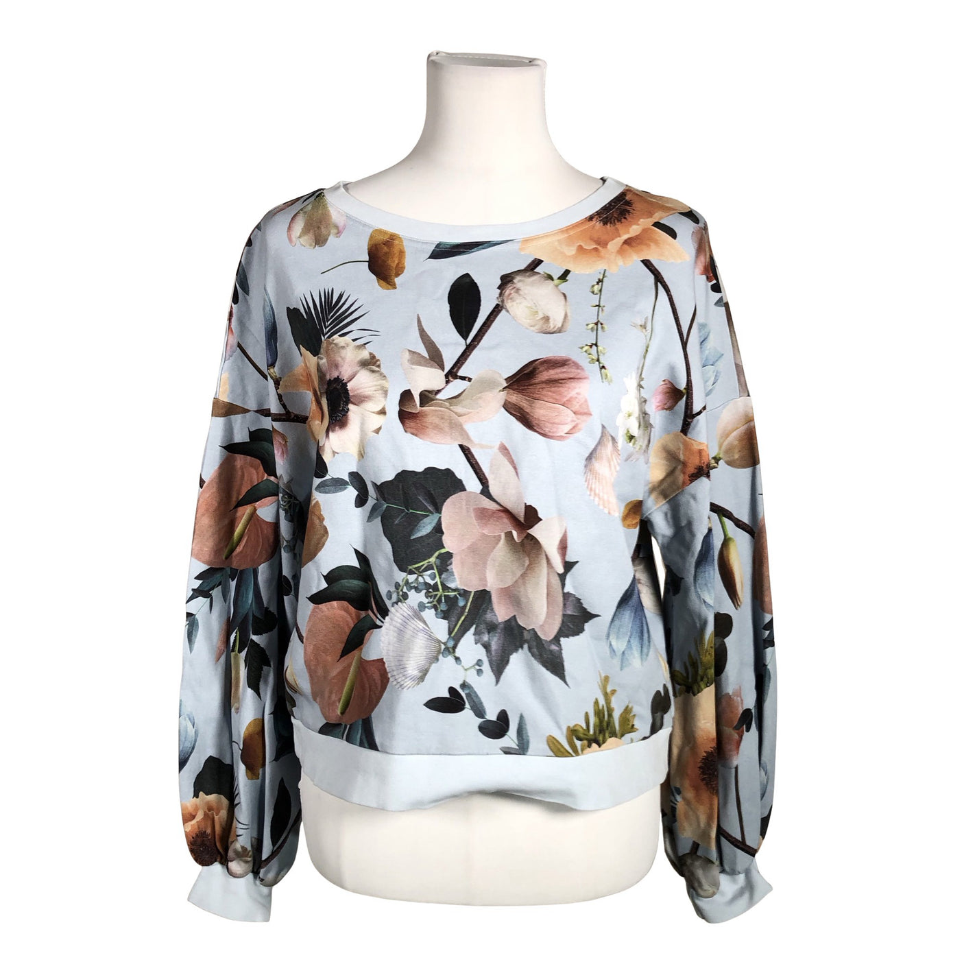 Unisex Uhana Design - Trikotaažist pluus, suurus 40 - Helesinine (1)