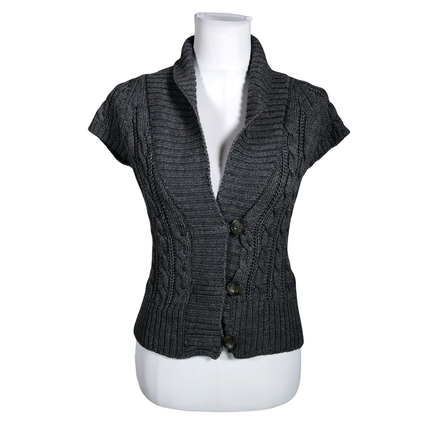 Unisex Esprit - Kootud vest, suurus 34 - Hall (1)