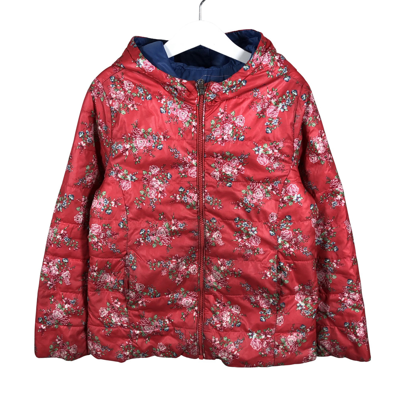 Unisex Benetton - Õhem talvejope, suurus 128 - 134 - Punane (1)