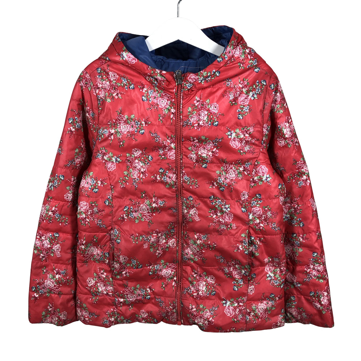 Unisex Benetton - Õhem talvejope, suurus 128 - 134 - Punane (2)