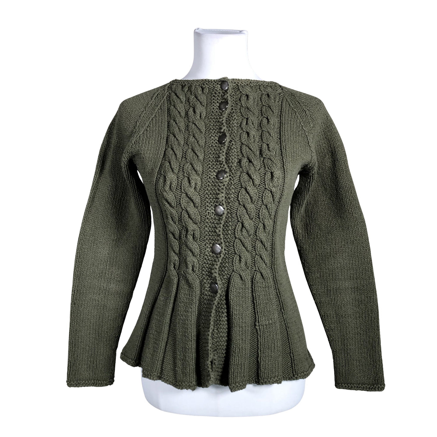 Unisex Handmade - Kardigan, suurus 32 - Roheline (1)