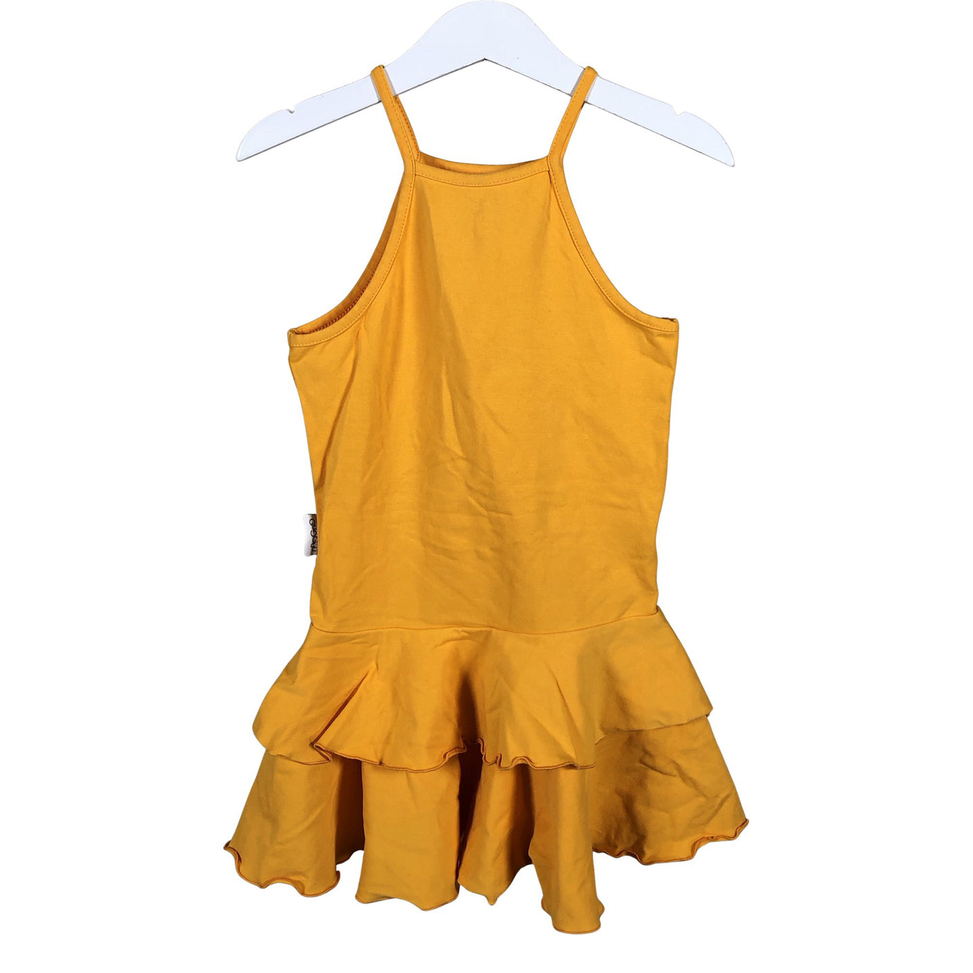 Unisex Gugguu - Trikotaažist kleit, suurus 110 - 116 - Kollane (1)