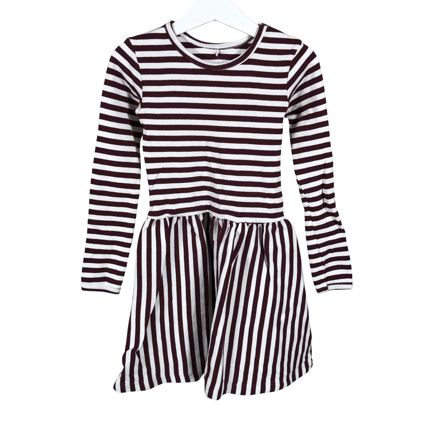 Unisex Metsola - Trikotaažist kleit, suurus 122 - 128 - Veinipunane (2)