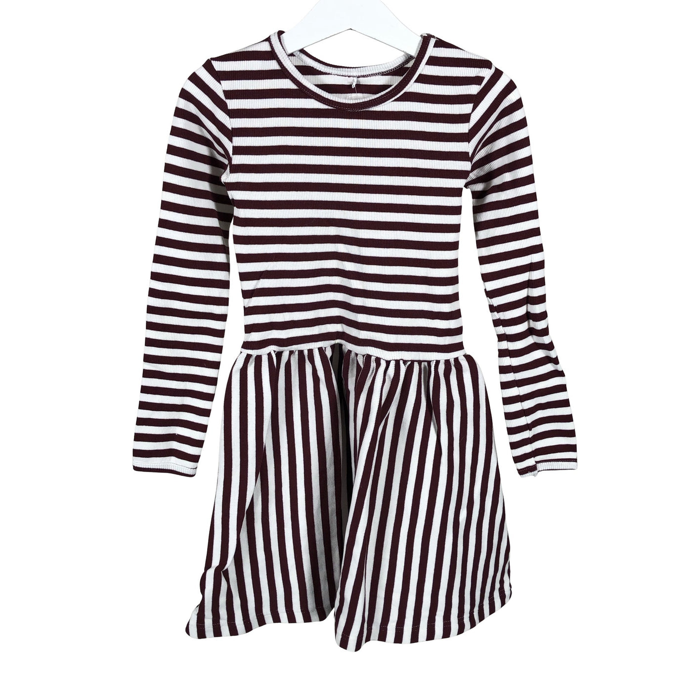 Unisex Metsola - Trikotaažist kleit, suurus 122 - 128 - Veinipunane (1)