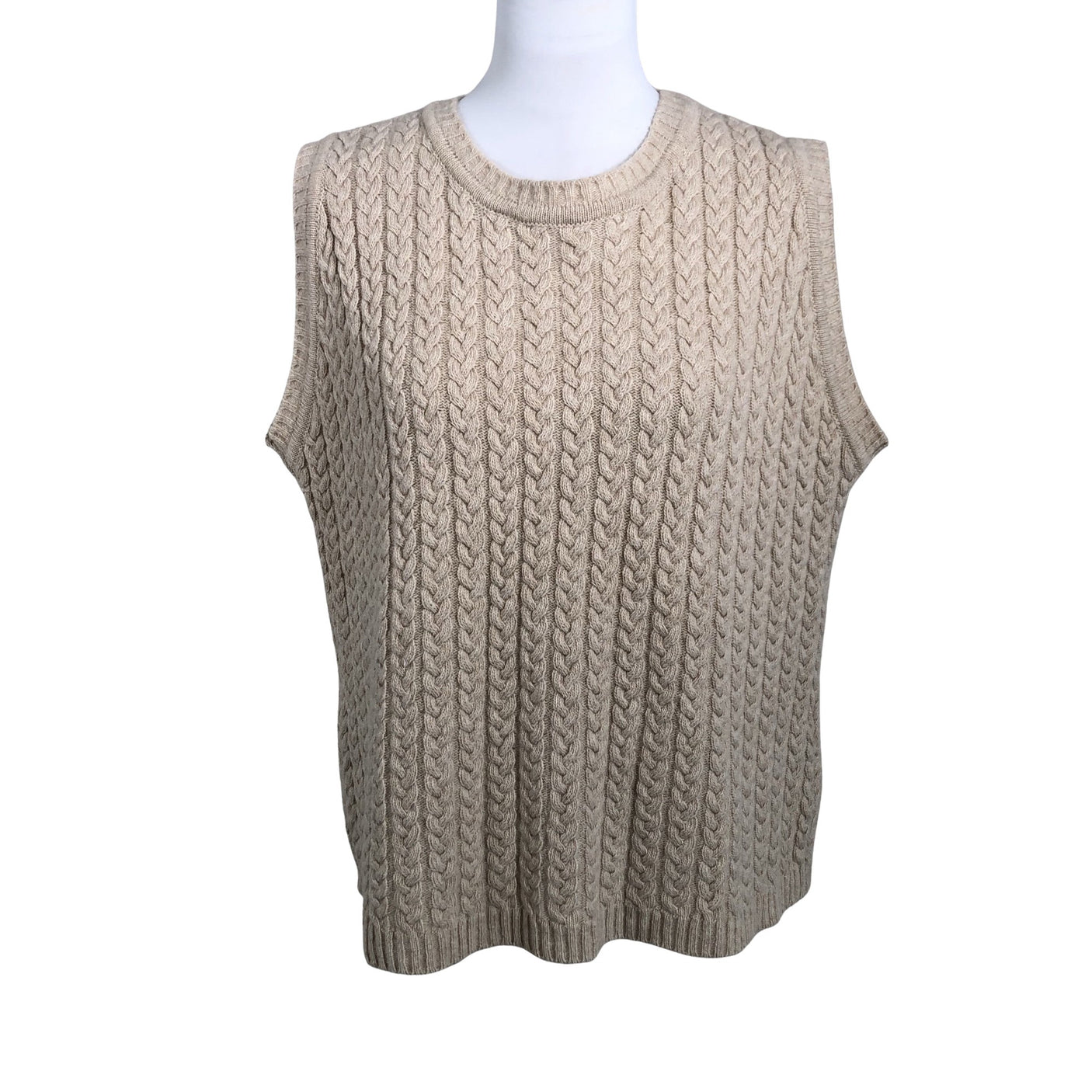 Unisex Papu - Kootud vest, suurus 34 - Beige (1)