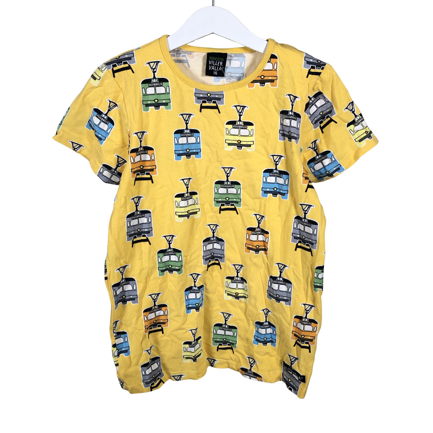 Unisex Villervalla - T-särk, suurus 140 - 146 - Kollane (2)