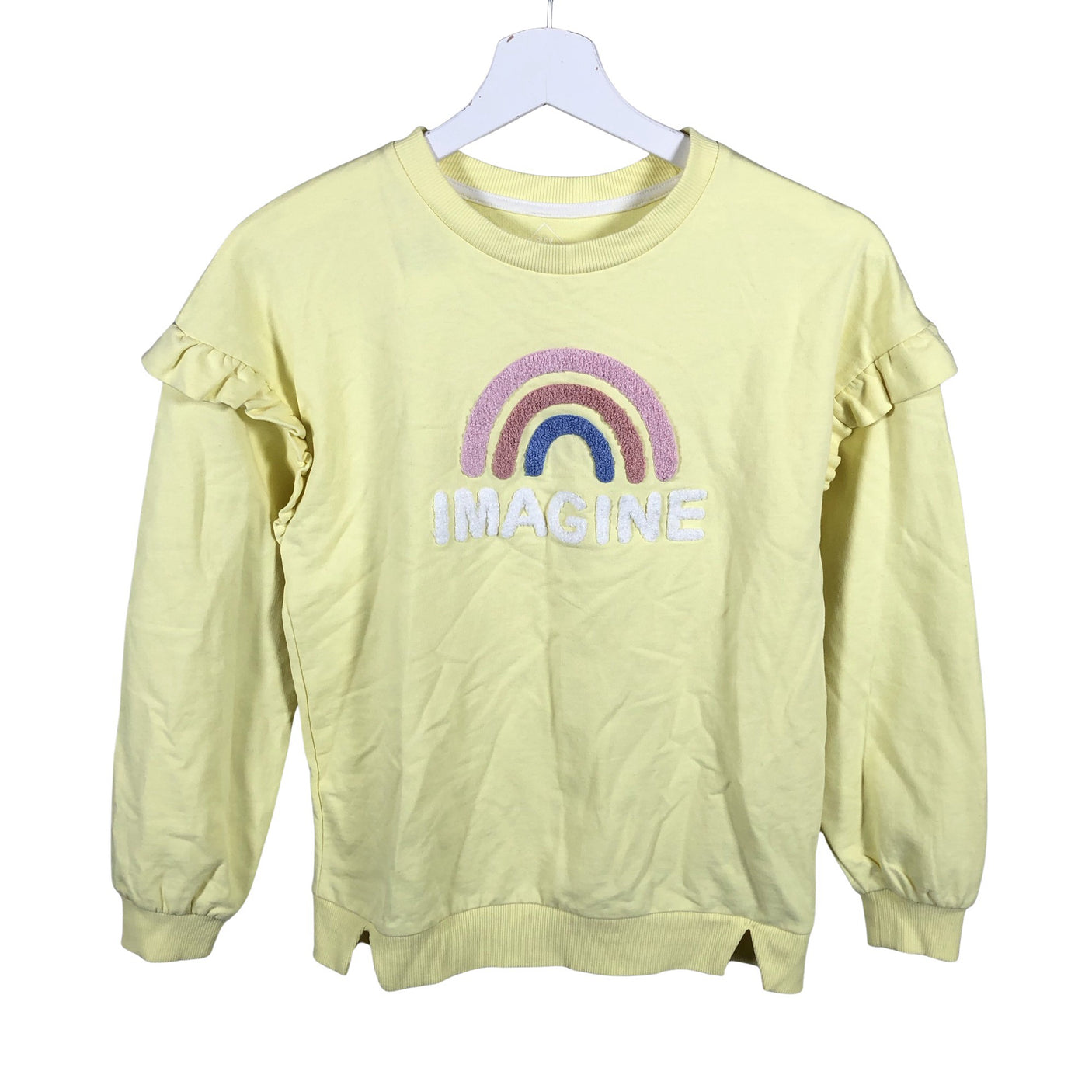 Unisex TEX - Dressikangast pluus, suurus 146 - 152 - Kollane (2)