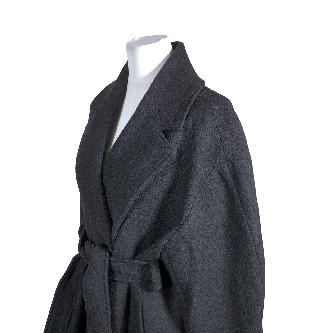 Unisex &Other Stories - Villane mantel, suurus 40 - Must (2)