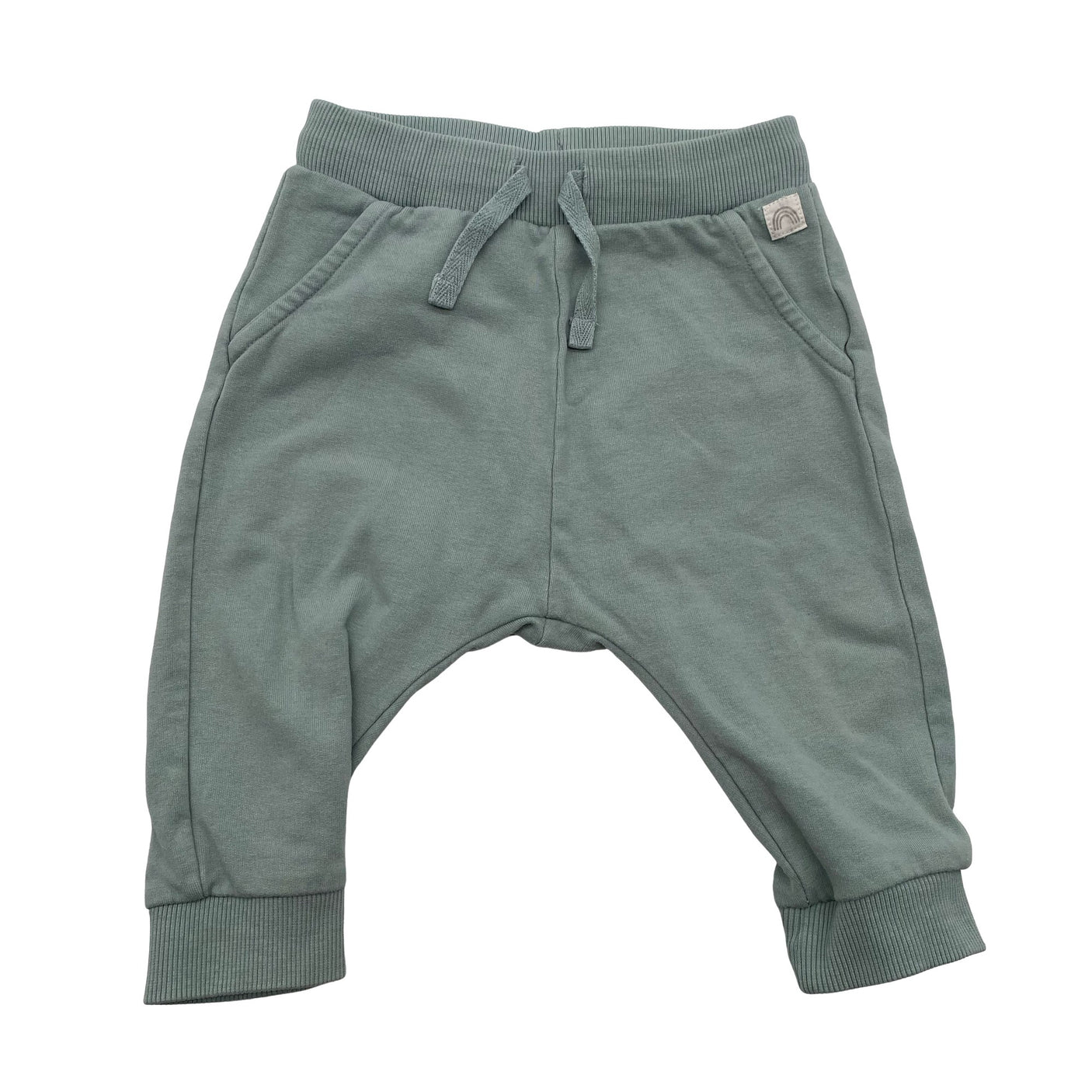 Unisex Lindex - Trikotaažist püksid, suurus 62 - 68 - Helesinine (1)
