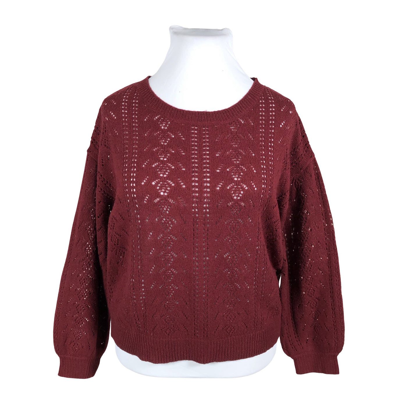 Unisex Rodier - Kampsun, suurus 44 - Veinipunane (1)